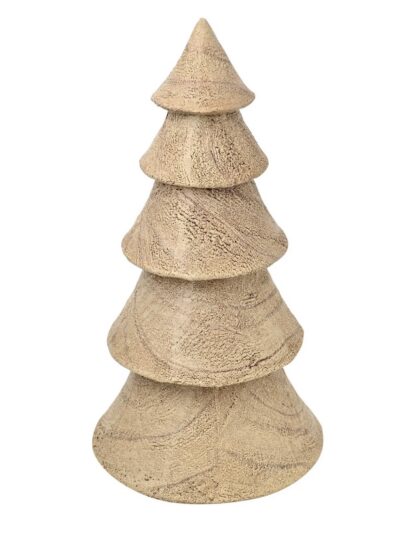 Wood Effect Christmas Tree Decoration
