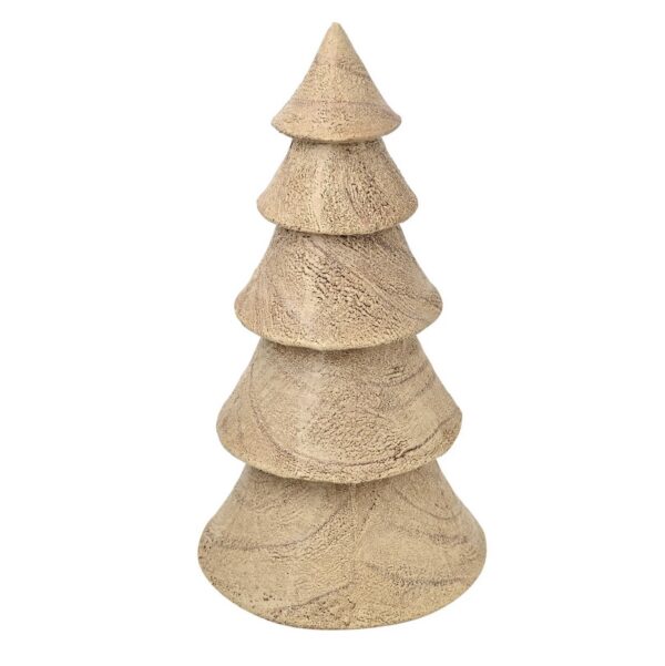 Wood Effect Christmas Tree Decoration