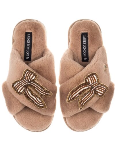 Toffee Bow Slippers