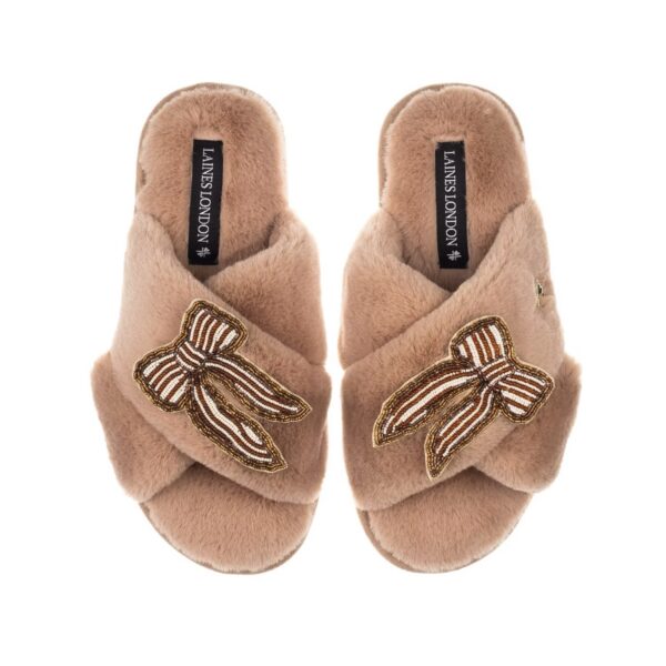 Toffee Bow Slippers