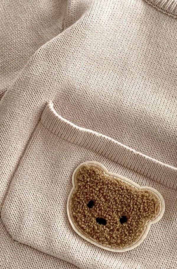 Knitted Baby Bear Playsuit - Image 2