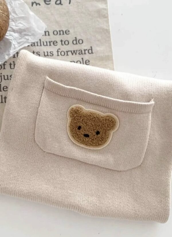 Knitted Baby Bear Playsuit - Image 5