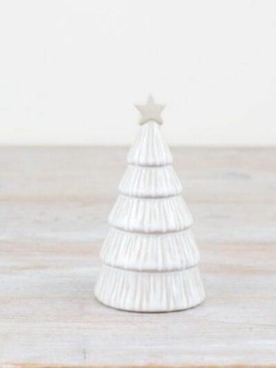 White Glaze Festive Tree